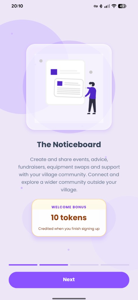 SEN Village Noticeboard intro explaining how to share events, advice, and support with the community